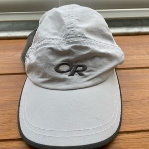 Outdoor Research Swift White and Gray Mesh Performance Hat